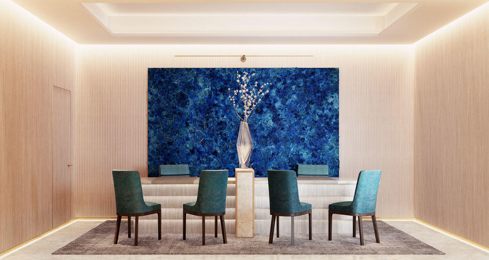 Hotel The One Barcelona Gl Esterno foto 3D rendering of a dining room